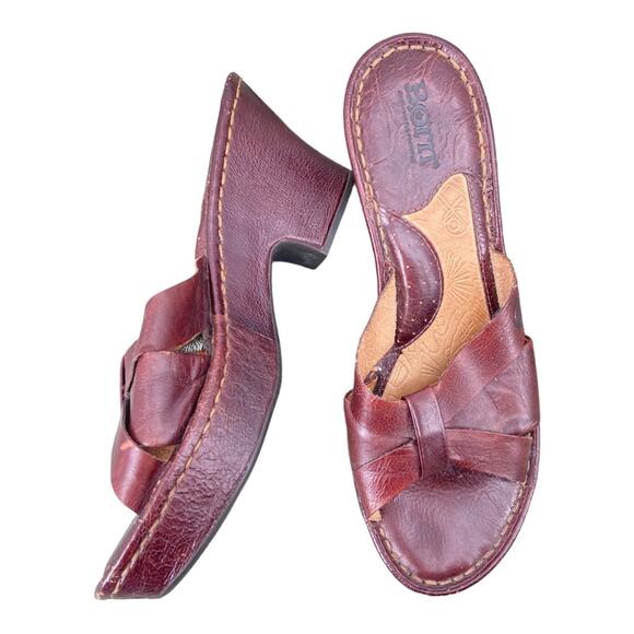 Born Platform Slide-On Sandals Brown Size 8‎ - Picture 4 of 7